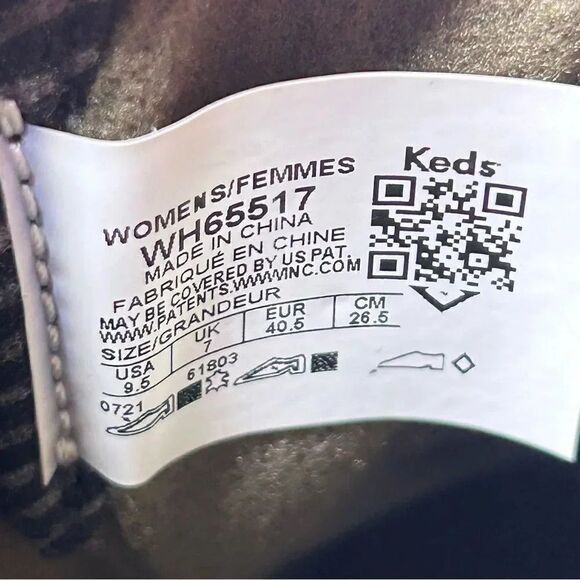 Keds Black Suede & Splash Mix Camp Boot Lace Up Round Toe wh65517 Womens Size 9 - Picture 9 of 9